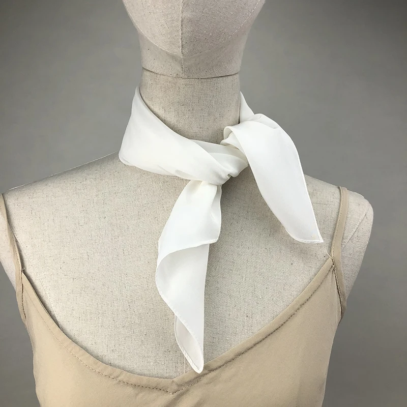 Ascot Neck Scarf - Nueva bufanda de seda para mujer,