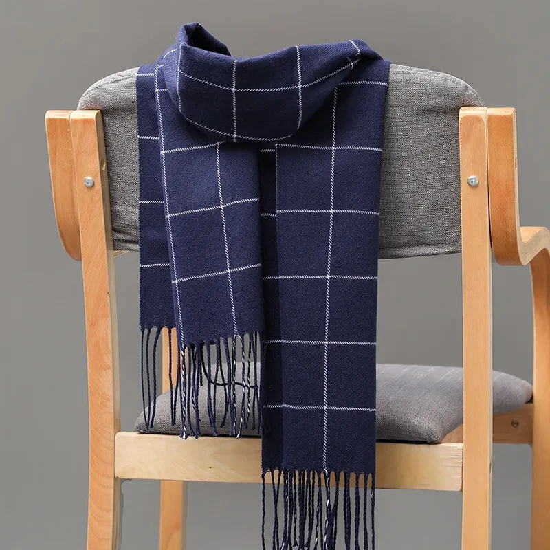 Muffler Men Wool - 2024 nuevo invierno hombres bufanda mantener