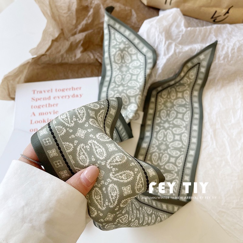 Conjunto de bufanda de satén d - Ascot Neck Scarf reseña y precio