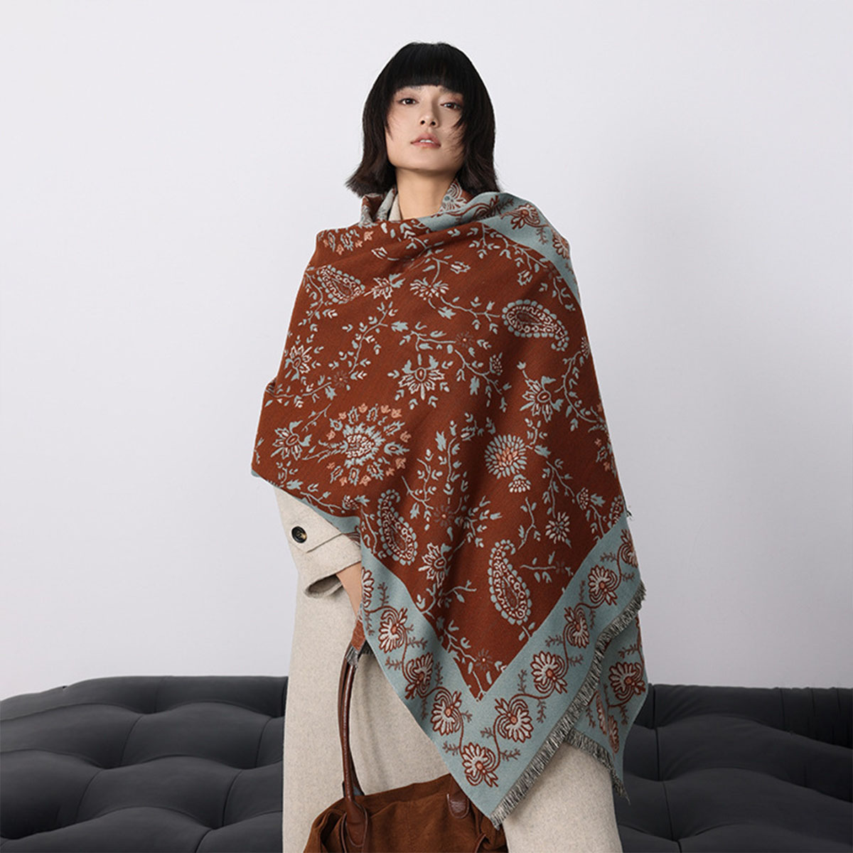 Bufanda de Cachemira de imitac - Woven Scarf Blanket reseña y precio