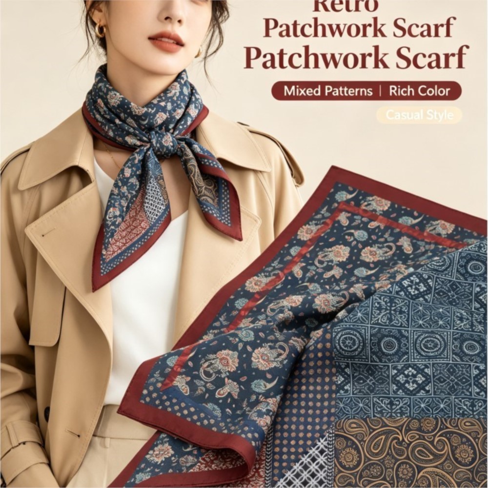 Pañuelo Cuadrado Retro Paisley - Bandana Cotton reseña y precio