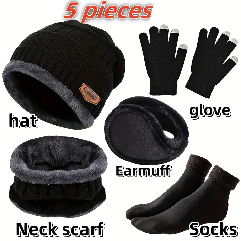 Gorro de invierno para hombre, - Muffler Men Wool reseña y precio