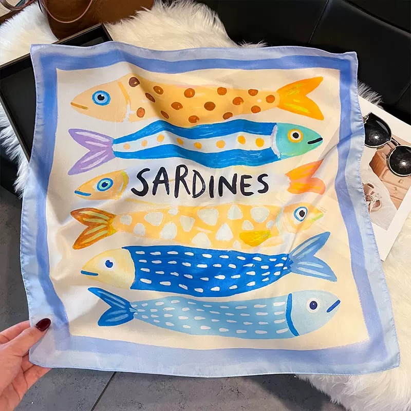 Pañuelos de Seda Cuadrados con - Silk Neck Scarf reseña y precio