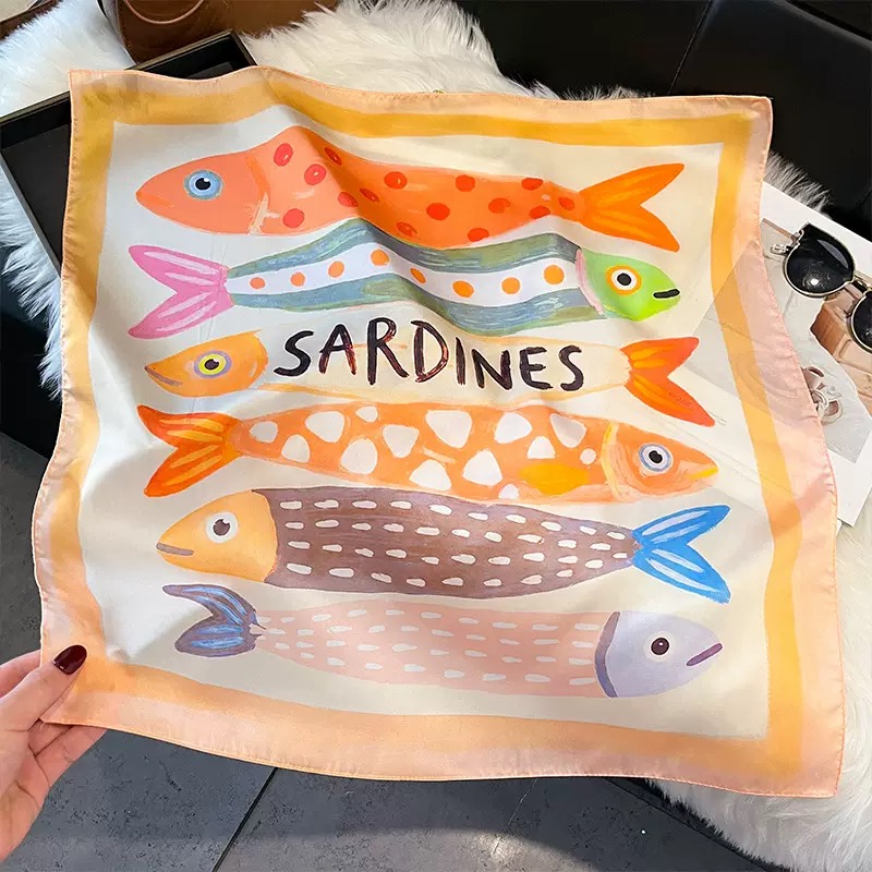 Pañuelos de Seda Cuadrados con - Silk Neck Scarf reseña y precio