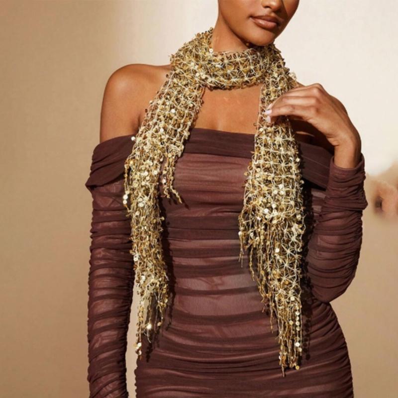 Y3NE-chal boda con lentejuelas - Stole Wedding Shawl reseña y precio