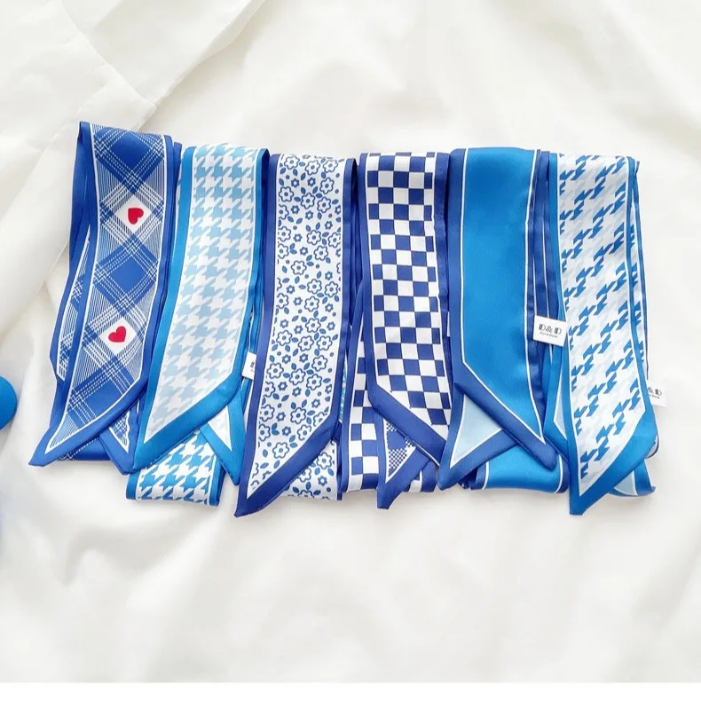 Pañuelo de seda azul Klein, nu - Bandana Cotton reseña y precio