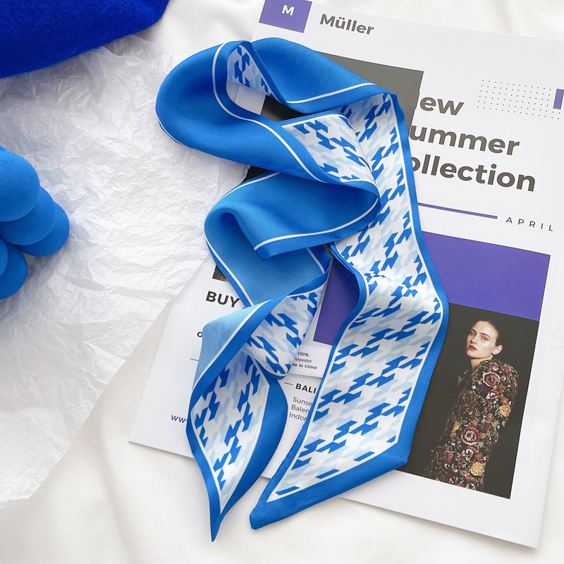 Pañuelo de seda azul Klein, nu - Bandana Cotton reseña y precio